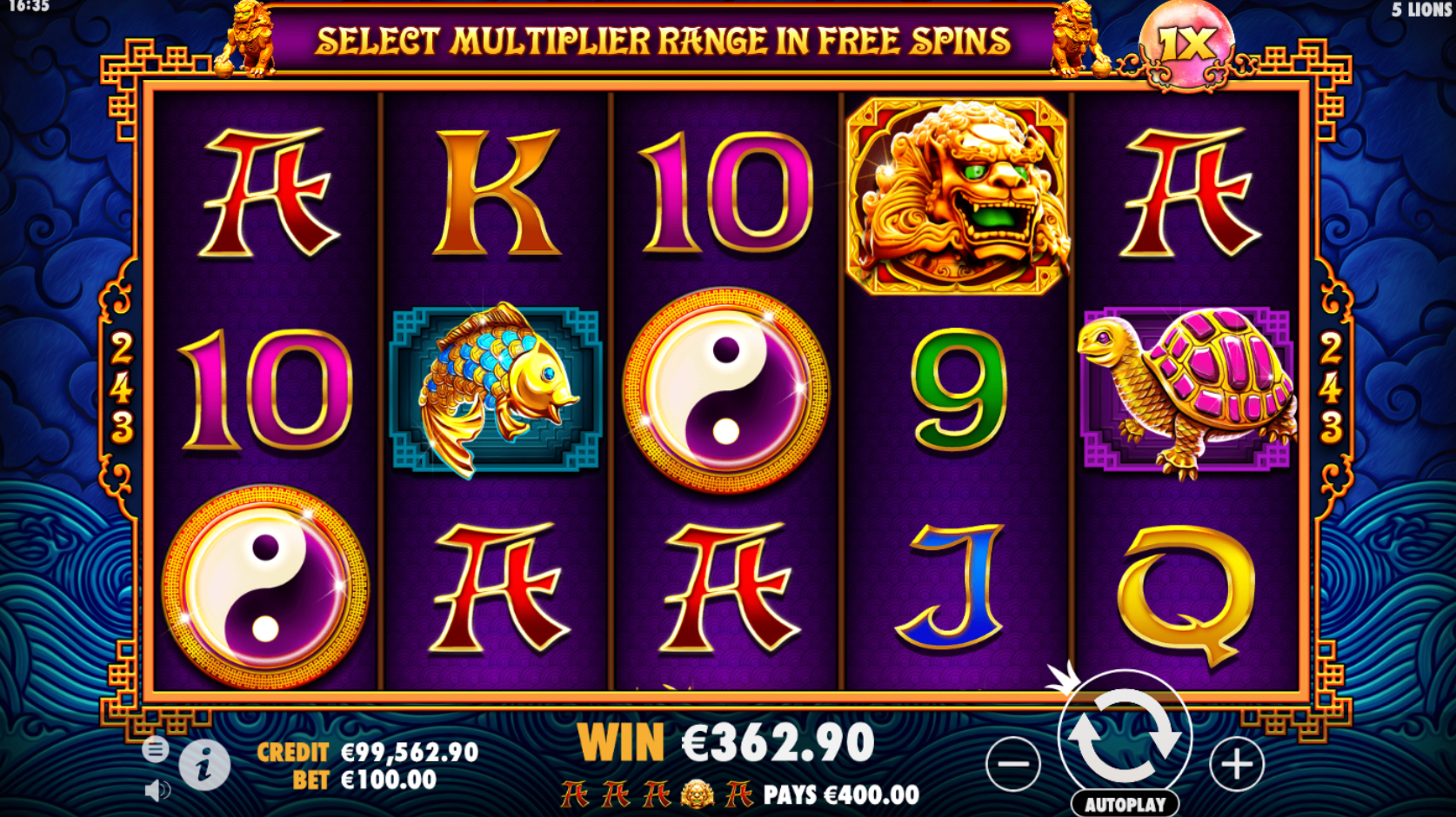 5 Lions slot